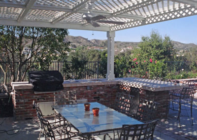 Stylish pool design featuring natural stone elements.