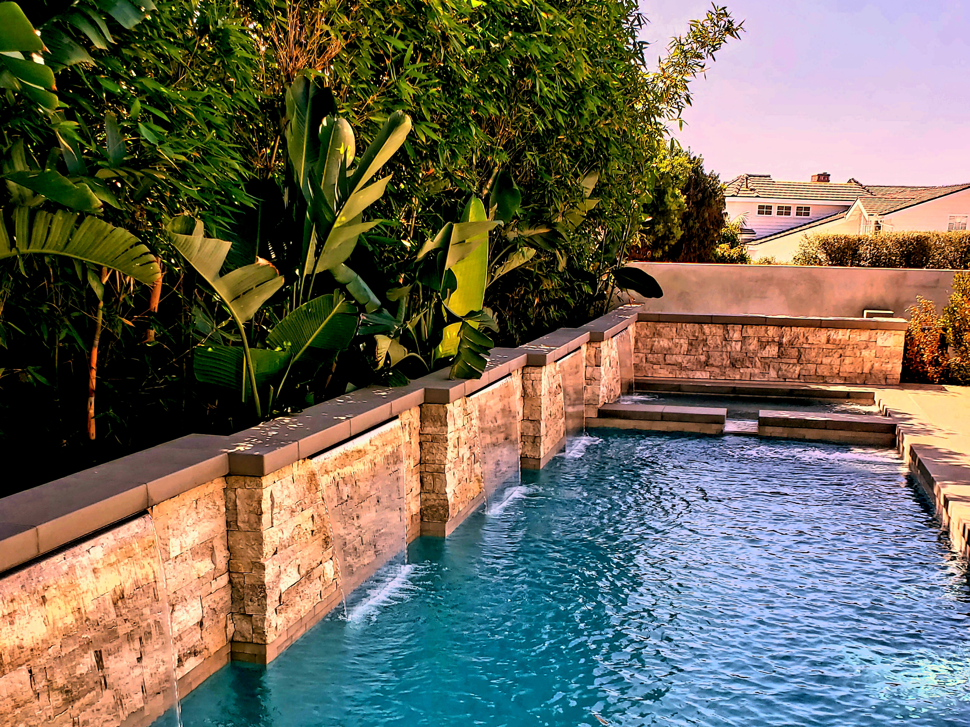 Precision tools used in pool construction.