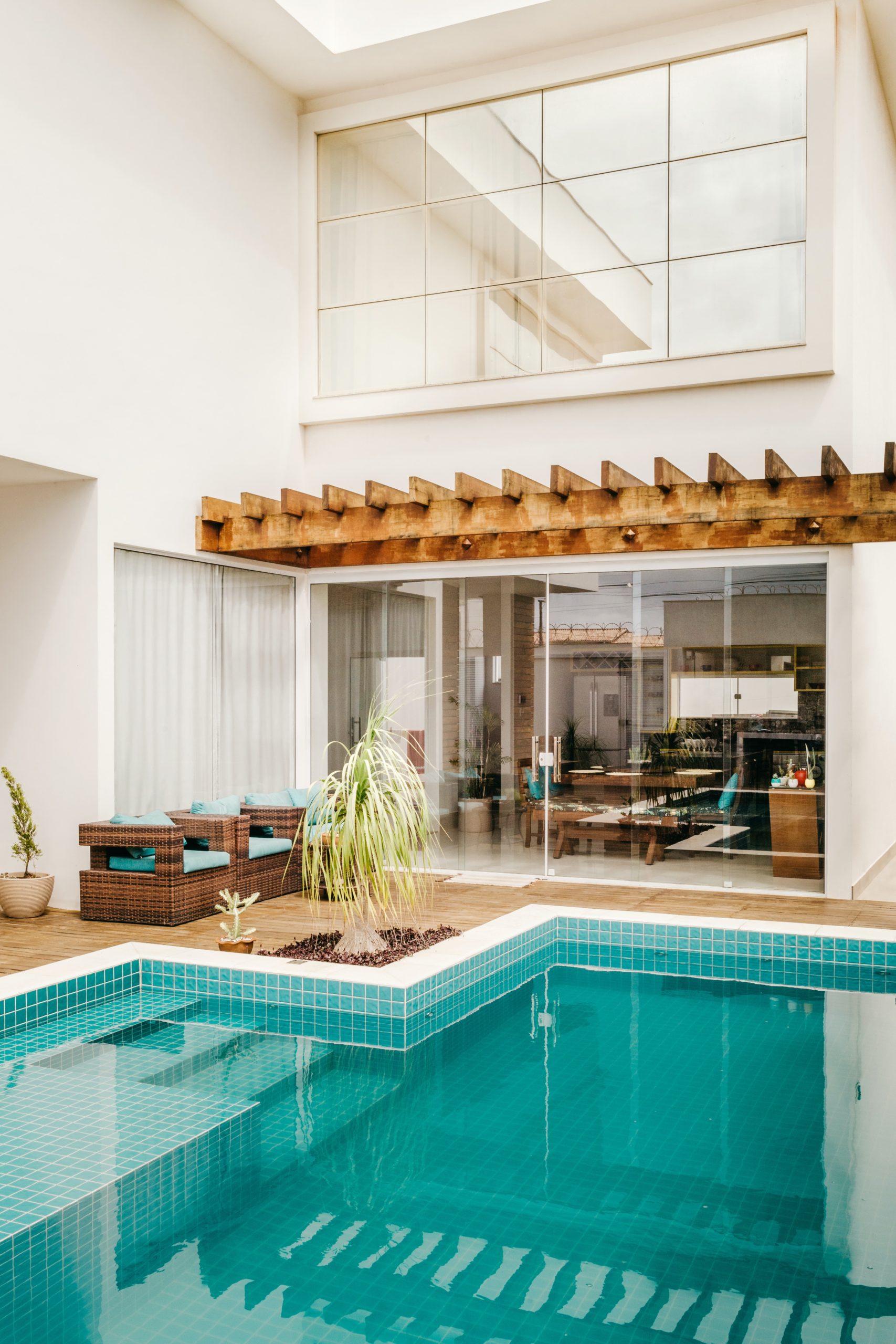 Modern pool design with sleek finishes.